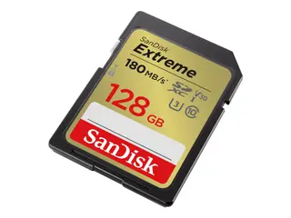Produktfoto för SanDisk Minneskort  SDHC Extreme 128GB