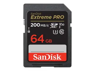 Produktfoto för SanDisk Minneskort  SDHC Extreme Pro 64GB