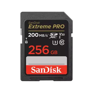 Produktfoto för SanDisk Minneskort  SDHC Extreme Pro256GB