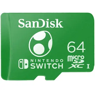 Produktfoto för SanDisk Nintendo Switch microSD - 100MB/s - 64GB - Yoshi edition