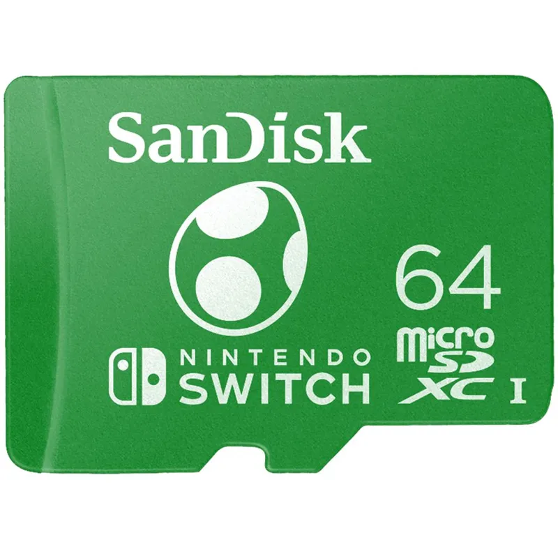 Alternativ bild 0 för SanDisk Nintendo Switch microSD - 100MB/s - 64GB - Yoshi edition