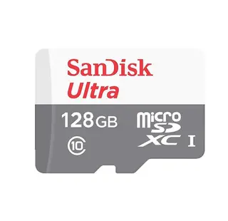 Produktfoto för SanDisk Ultra - Flash-minneskort - 128 GB - A1 / UHS Class 1 / Class10 - mikroSDXC UHS-I