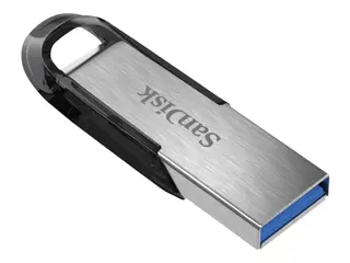 Produktfoto för SanDisk USB-Minne, Ultra Flair USB 3.0-flashenhet på 128 GB, silver