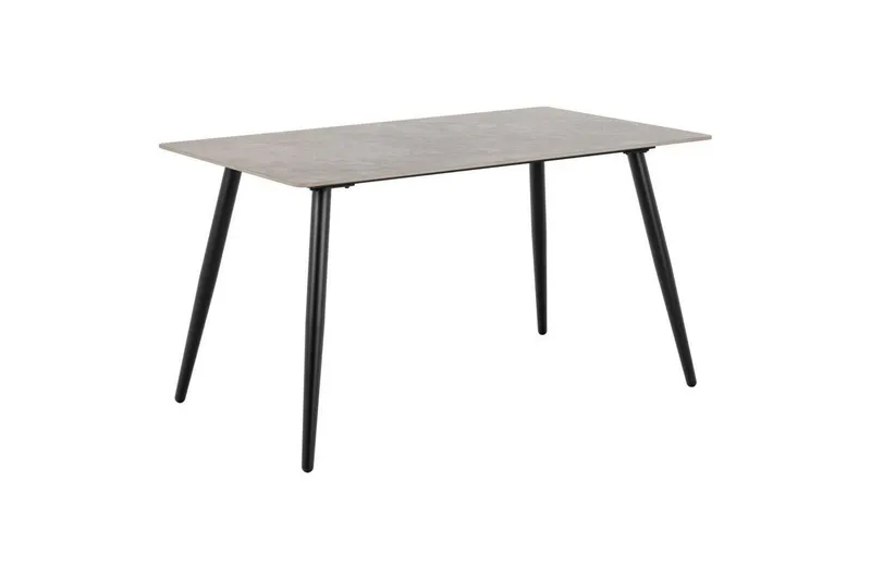 Bild 2 för Sanjoan Matgrupp 140 cm + 4 st Zabinka Matstolar - Svart/Beige/Brun