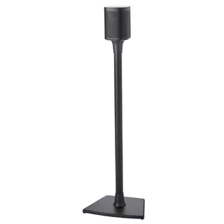 Produktfoto för Sanus WSS21 - Ställ - för högtalare - eloxerad aluminium - svart - golvstående - för Sonos One, PLAY:1, PLAY:3