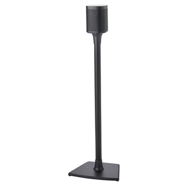 Alternativ bild 0 för Sanus WSS21 - Ställ - för högtalare - eloxerad aluminium - svart - golvstående - för Sonos One, PLAY:1, PLAY:3