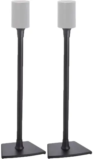 Produktfoto för Sanus WSSE12 - Ställ - fixerad - för speakers - stål - svart - golvstående (paket om 2) - för Sonos Era 100