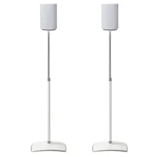 Produktfoto för Sanus WSSE1A2 - Ställ - för speakers - höjden kan justeras - stål, formpressad aluminium - vit - golvstående (paket om 2)