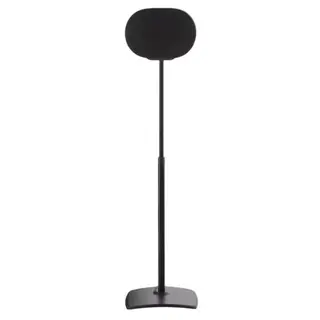 Produktfoto för Sanus WSSE3A1-B2 - Ställ - för högtalare - höjden kan justeras - stål, formpressad aluminium - svart - golvstående - för Sonos Era 300
