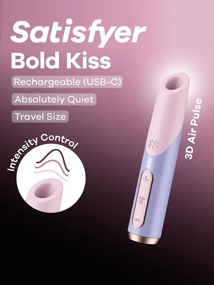 Bild 1 för Satisfyer: Bold Kiss, Air Pulse Vibrator