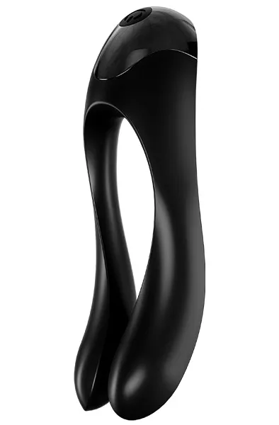 Bild 2 för Satisfyer Candy Cane SVART - Mångsidig fingervibrator