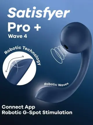 Produktfoto för Satisfyer Connect: Pro+ Wave 4, Insertable Air Pulse Vibrator