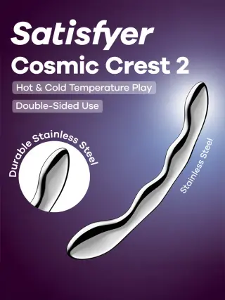 Produktfoto för Satisfyer: Cosmic Crest 2, Steel Dildo