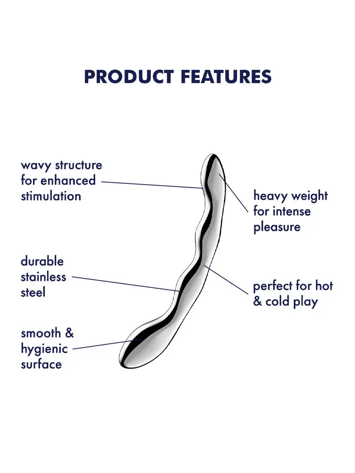 Bild 2 för Satisfyer: Cosmic Crest 2, Steel Dildo