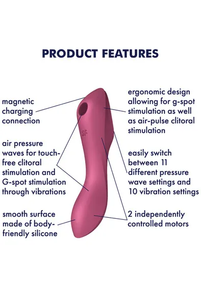 Bild 2 för Satisfyer Curvy Trinity 3 Red