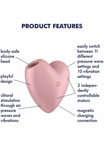 Bild 2 för Satisfyer Cutie Heart Clitoris Stimulator