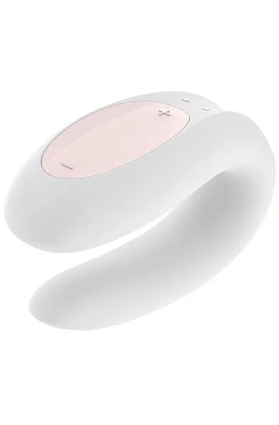 Bild 2 för Satisfyer Double Joy Couples Vibrator- White