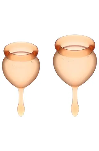 Produktfoto för Satisfyer Feel Good Menskopp, Orange 2-pack