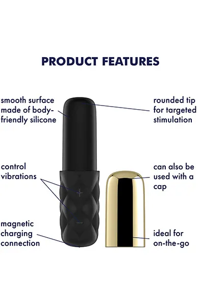 Bild 2 för Satisfyer Mini Lovely Honey Gold Klitorisvibrator