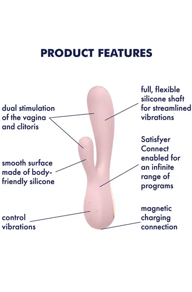 Bild 2 för Satisfyer Mono Flex Mauve incl. Bluetooth and App