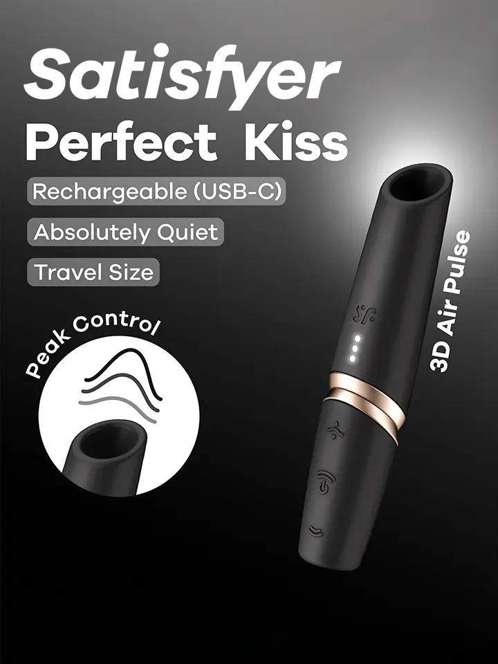 Bild 1 för Satisfyer: Perfect Kiss, Air Pulse Vibrator