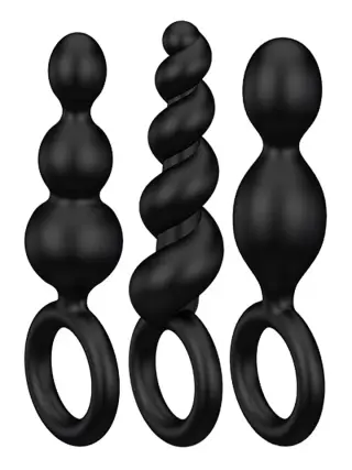 Produktfoto för Satisfyer - Plugs Black Set 3 st