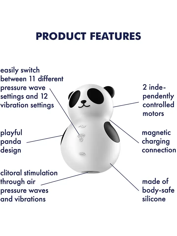 Bild 2 för Satisfyer: Pocket Panda, Double Air Pulse Vibrator