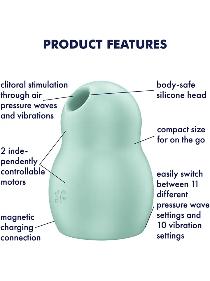 Bild 2 för Satisfyer Pro To Go 1 Lufttrycksvibrator - Mint