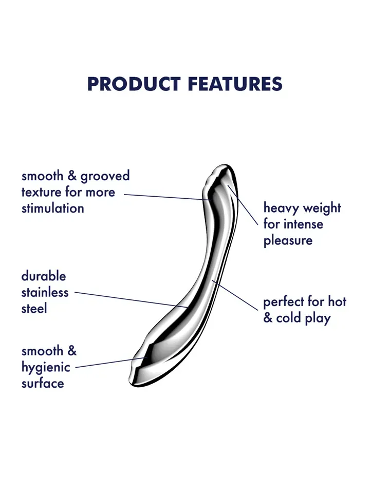 Bild 2 för Satisfyer: Pure Gravity 2, Steel Dildo