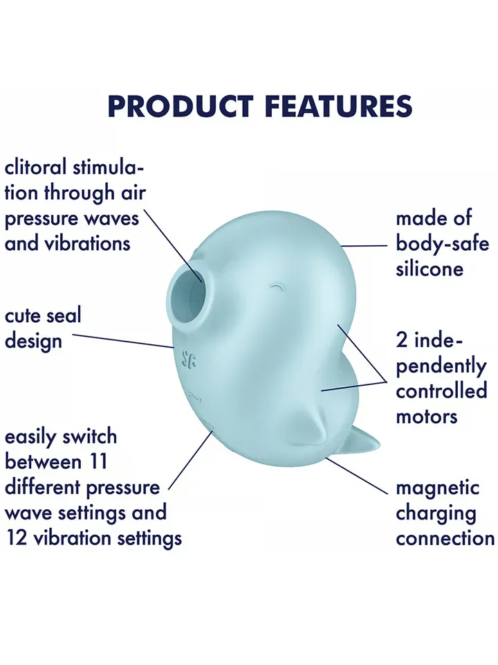 Bild 2 för Satisfyer: Sassy Seal, Double Air Pulse Vibrator