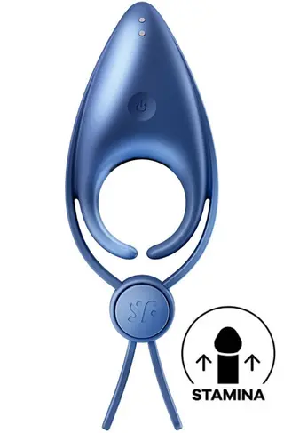 Produktfoto för SATISFYER SNIPER BLÅ PENISRING
