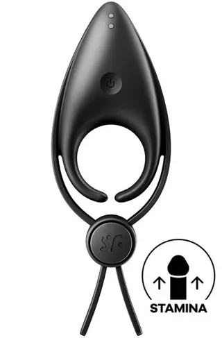 Produktfoto för SATISFYER SNIPER SVART PENISRING