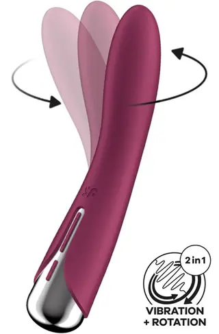 Produktfoto för Satisfyer: Spinning Vibe 1, Rotating Vibrator, röd