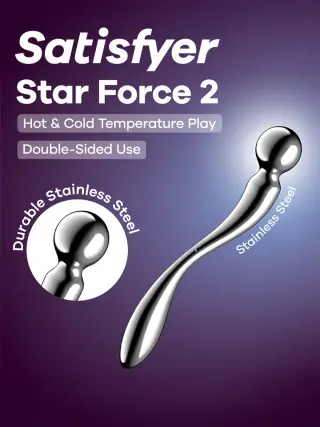 Produktfoto för Satisfyer: Star Force 2, Steel Dildo