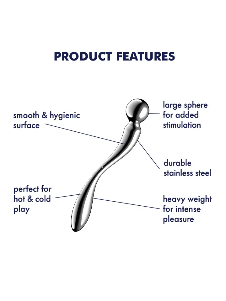 Bild 2 för Satisfyer: Star Force 2, Steel Dildo