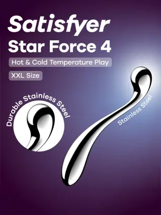 Produktfoto för Satisfyer: Star Force 4, Steel Dildo