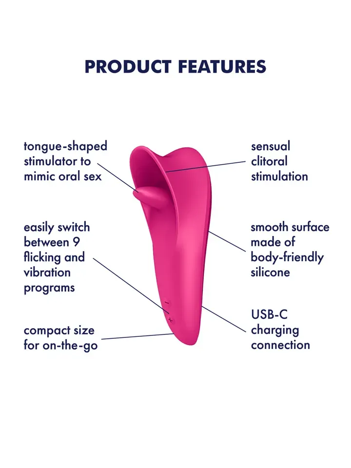 Bild 2 för Satisfyer Tongue Master Flicking Clitoral Stimulator