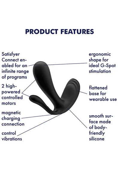 Bild 2 för Satisfyer Top Secret Plus - svart