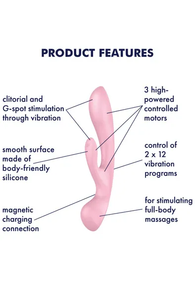 Bild 2 för Satisfyer Triple Oh Pink