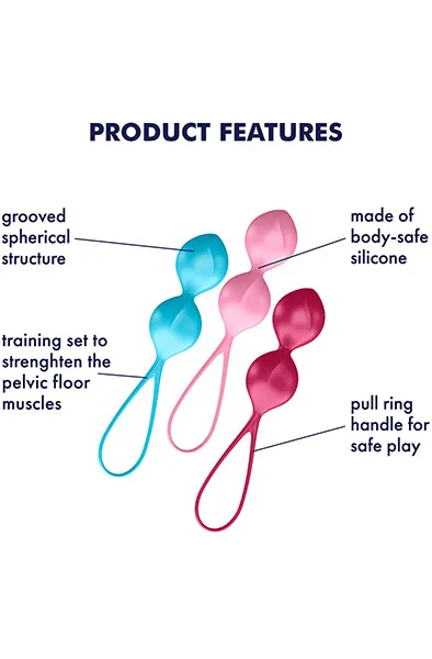 Bild 2 för Satisfyer V Balls Set of 3