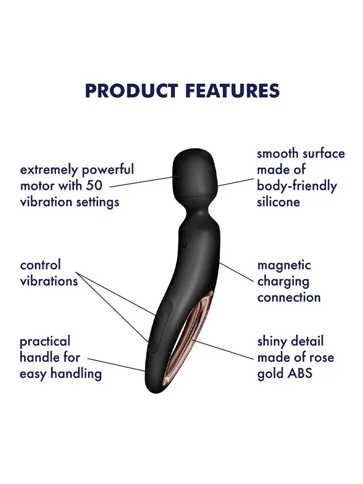 Bild 2 för Satisfyer Wand-Erland Svart