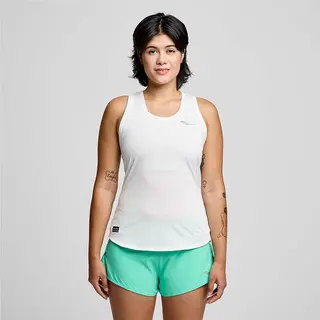 Produktfoto för Saucony Stopwatch Singlet White