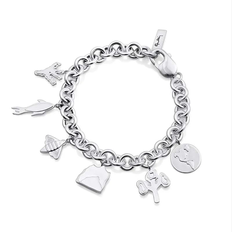 Alternativ bild 0 för Save The Earth Armband Silver