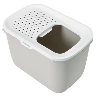 Produktfoto för SAVIC Hop In katttoalett, 58,5x39x39,5 cm, vit/mocka