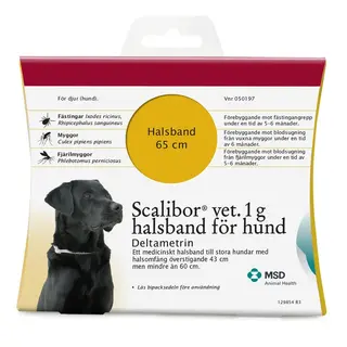 Produktfoto för Scalibor vet., halsband 1 g Intervet AB halsomfång 43-60 cm (större hundar)