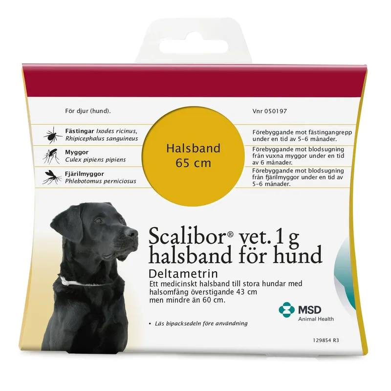 Bild 2 för Scalibor vet., halsband 1 g Intervet AB halsomfång 43-60 cm (större hundar)