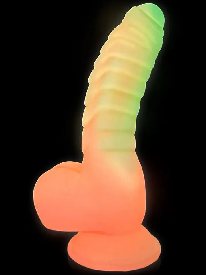 Bild 2 för Scalidor Luminiscent Unicorn Dildo 18 cm Dragon dildo