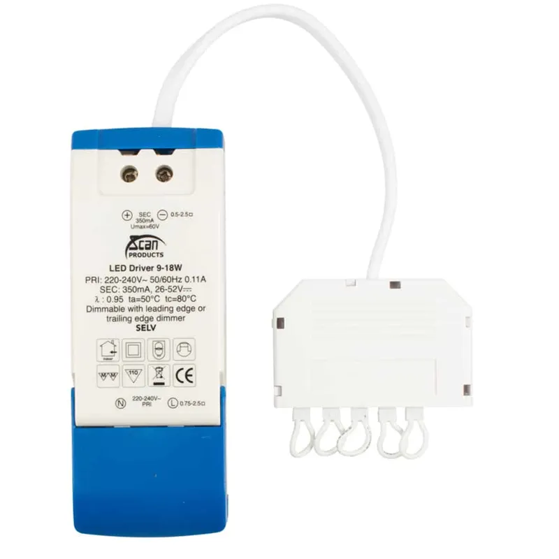 Bild 1 för Scan Products Driver 230v dimmable 9-18w 350ma