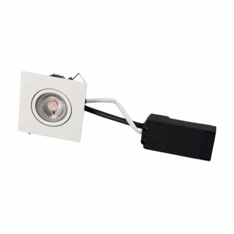 Bild 2 för Scan Products Luna lp 230v dimmable flicker free 6.2w 2700k cri95 ip44 brushed alu round