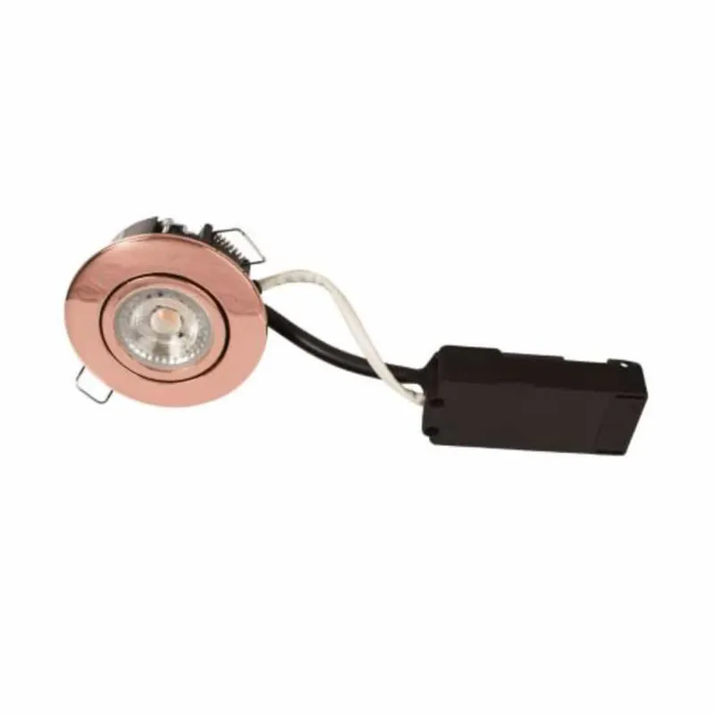 Bild 2 för Scan Products Luna lp 230v dimmable flicker free 6.2w 3000k cri95 ip44 matt black round